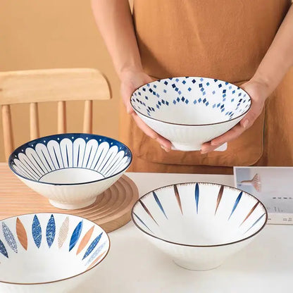 Bowl Ramen 8 Inch Porcelain Japanese Noodle Bowl Large