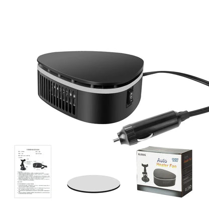 Car2025 Edition Heater 12V Defroster Windshield Defogger 360 Degree Flexible Suction Cup Winter Driving Essentials