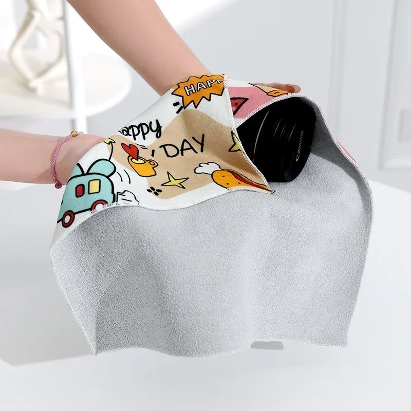 Magic Cloth Makeup Bag - Travel-Friendly Camera Lens Wrapping Storage, Self-adhesive Organizing Bag
