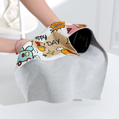 Magic Cloth Makeup Bag - Travel-Friendly Camera Lens Wrapping Storage, Self-adhesive Organizing Bag