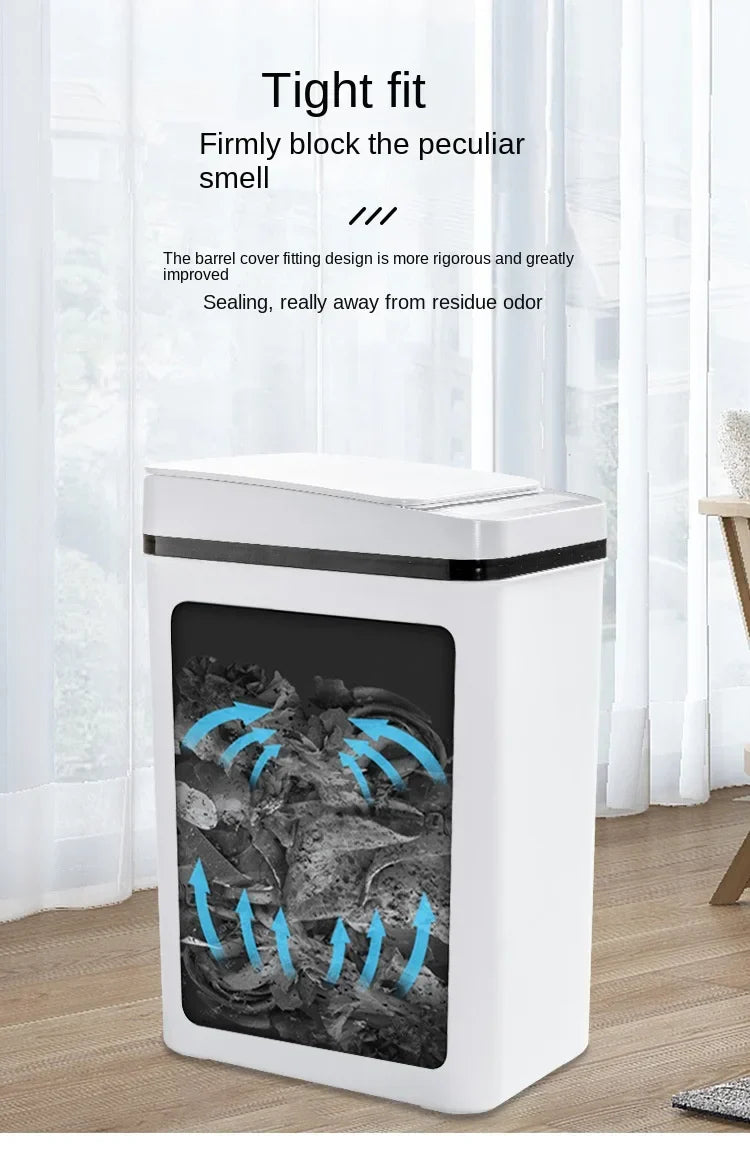 Trash Smart Can Automatic Sensor Bin Touchless Odor Control
