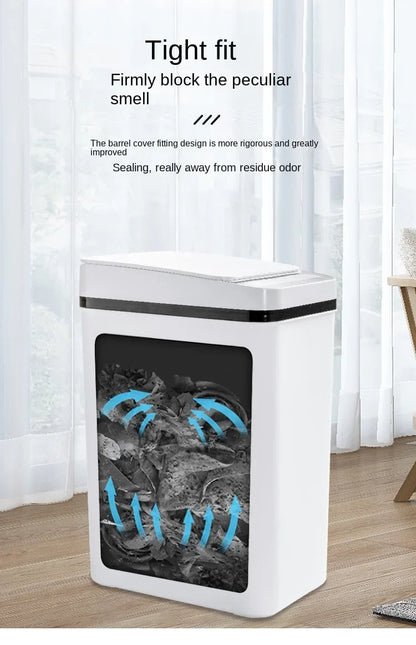 Trash Smart Can Automatic Sensor Bin Touchless Odor Control