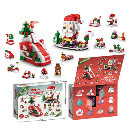 Building Christmas Blocks Advent Calendar DIY Kit Kids