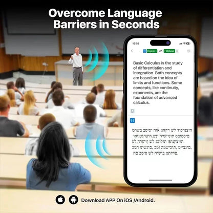 AI Translating Earbuds Cordless Translator Headphones 60H
