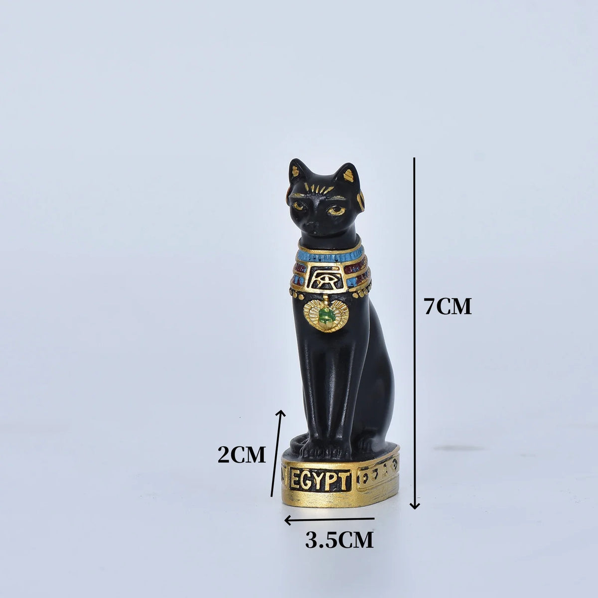 Cat Statue Mini Egyptian Cat Goddess Resin Decor For Household And Garden Retro Gift Idea