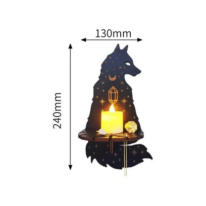 Shelf Wall Hanging Candle Shelf Whimsical Wall Decor Halloween Fall 2025 Cozy Ambient Lighting Gift Idea