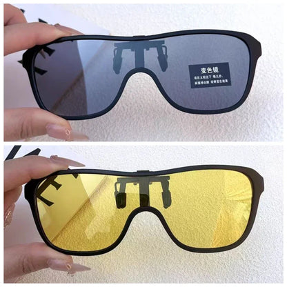 Clip2026 Edition On Sunglasses Polarized Flip Up Driving Glasses Mirror Lens Outdoor UV Protection Summer