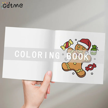 Coloring2025 Edition Book For Adults Cozy Christmas Theme Simple Relaxing Holiday Coloring Pages Gift Idea