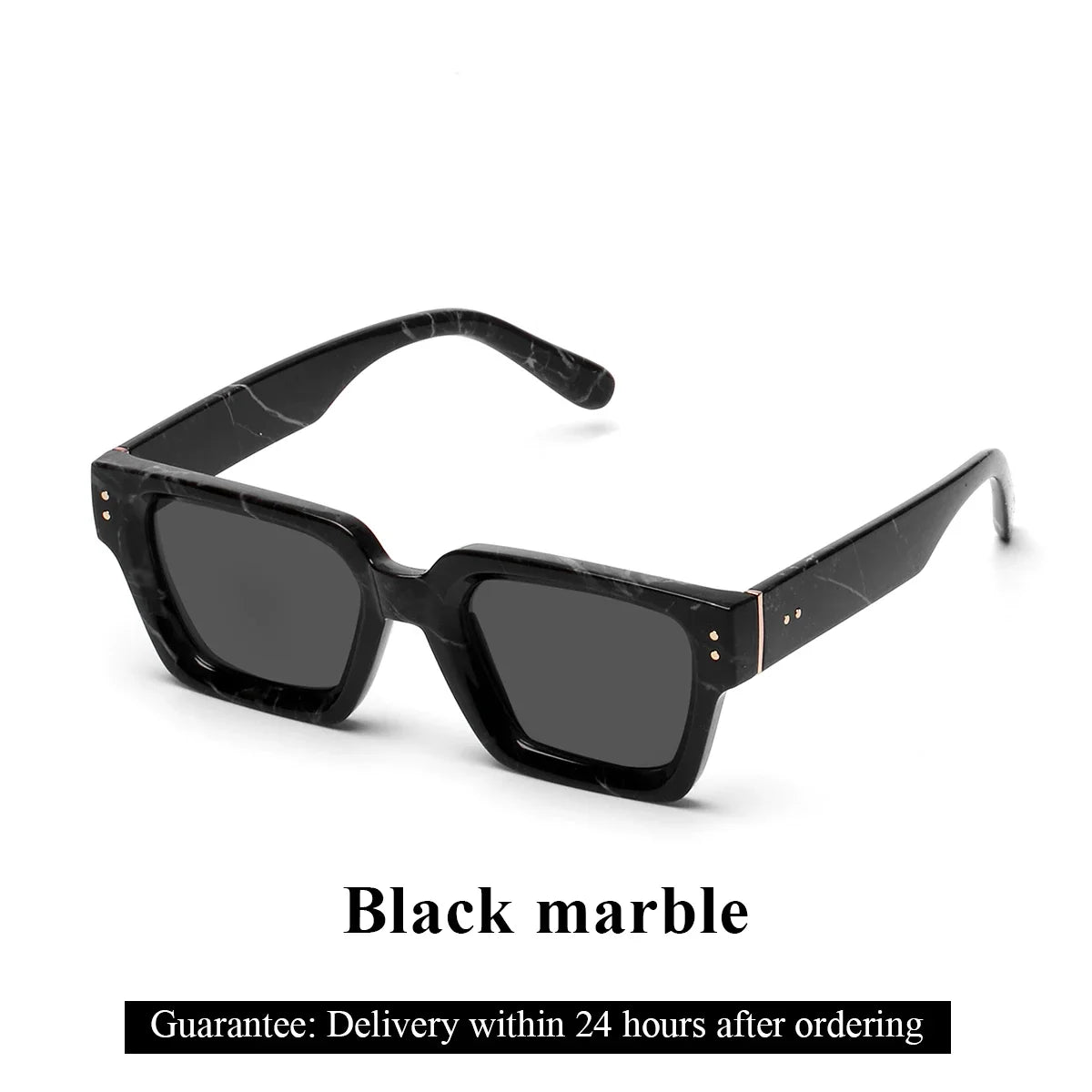Sunglasses Black Retro Square Shades Deluxe Fashion Eyewear Fall 2026 Trend Gift Idea