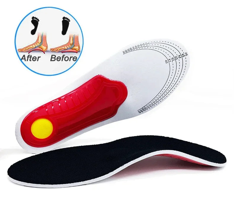 Shock Orthopaedic Absorbing Insoles With Arch Support Plantar Fascia Insole