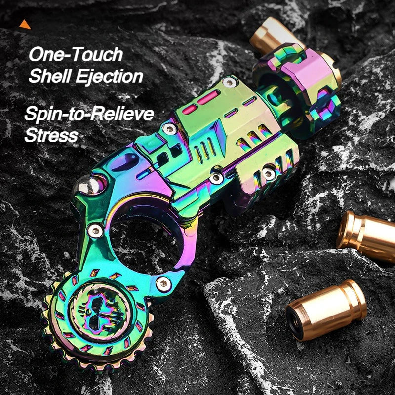 Toy Fidget Pistol Shell Ejecting Stress Relief, TikTok Viral Fall 2026 Desk Gadget Gift for Teens