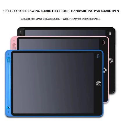 10 Inch LCD Writing Board Digital Magic Chalkboard Sketchpad - Travel-Friendly Kids Gift