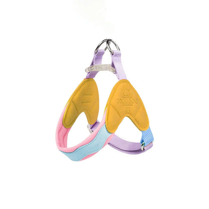 Dog Harness Y Shaped Flexible Chest Straps Polyester Blends Summer 2026 Outdoor Use Simple Fit