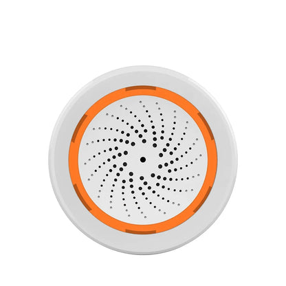 Tuya Zigbee Smart Siren Alarm with Strobe Alerts USB Power Supply for Household Security
