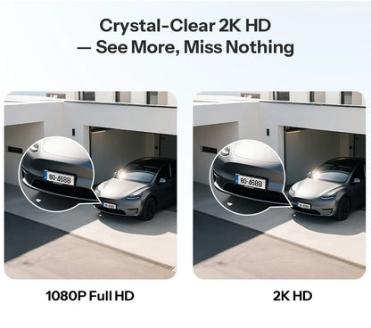 Outdoor Security Camera 2K HD AI Human Detection IP65 Weatherproof 180 Degree Pan Fall 2026 Works With Alexa Google Household