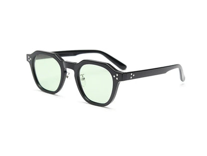 Style Korean Retro Sunglasses for Women TR90 Polygon Polarized UV400 Green Brown 2025 Summer