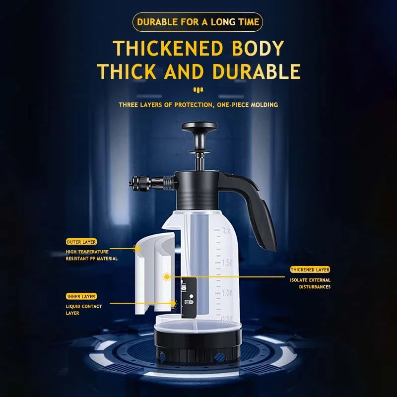 Car Wash Foam Sprayer Bottle Hand-Operated Air Pressure Gun
