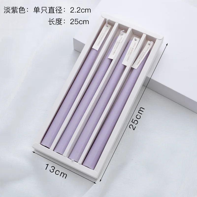 Candles Taper 4 Pack Slender Scented Smokeless Long Branch Wedding Table Decor Fall 2025 DIY Centerpieces