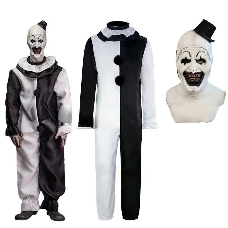 Art2025 Edition The Clown Cosplay Jumpsuit And Mask Halloween