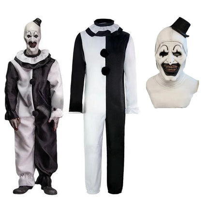 Art2025 Edition The Clown Cosplay Jumpsuit And Mask Halloween