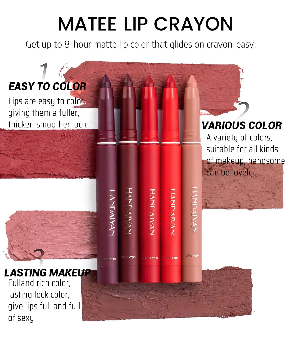 Lip Liner Pencil Matte Water-Resistant Long Lasting Moisturizing Lip Contour Fall 2026 Trend