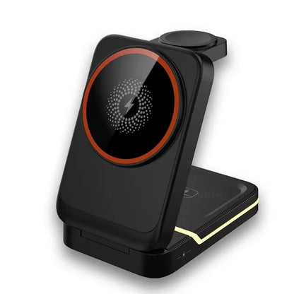 iPhone 12-16, Apple Watch, AirPods, USB-C, 15W 2026 – Foldable magnetic wireless charger