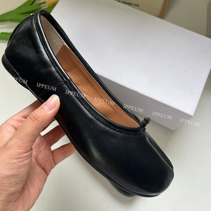 Light Womens Split Toe Ballet Flats - Mary Jane, PU