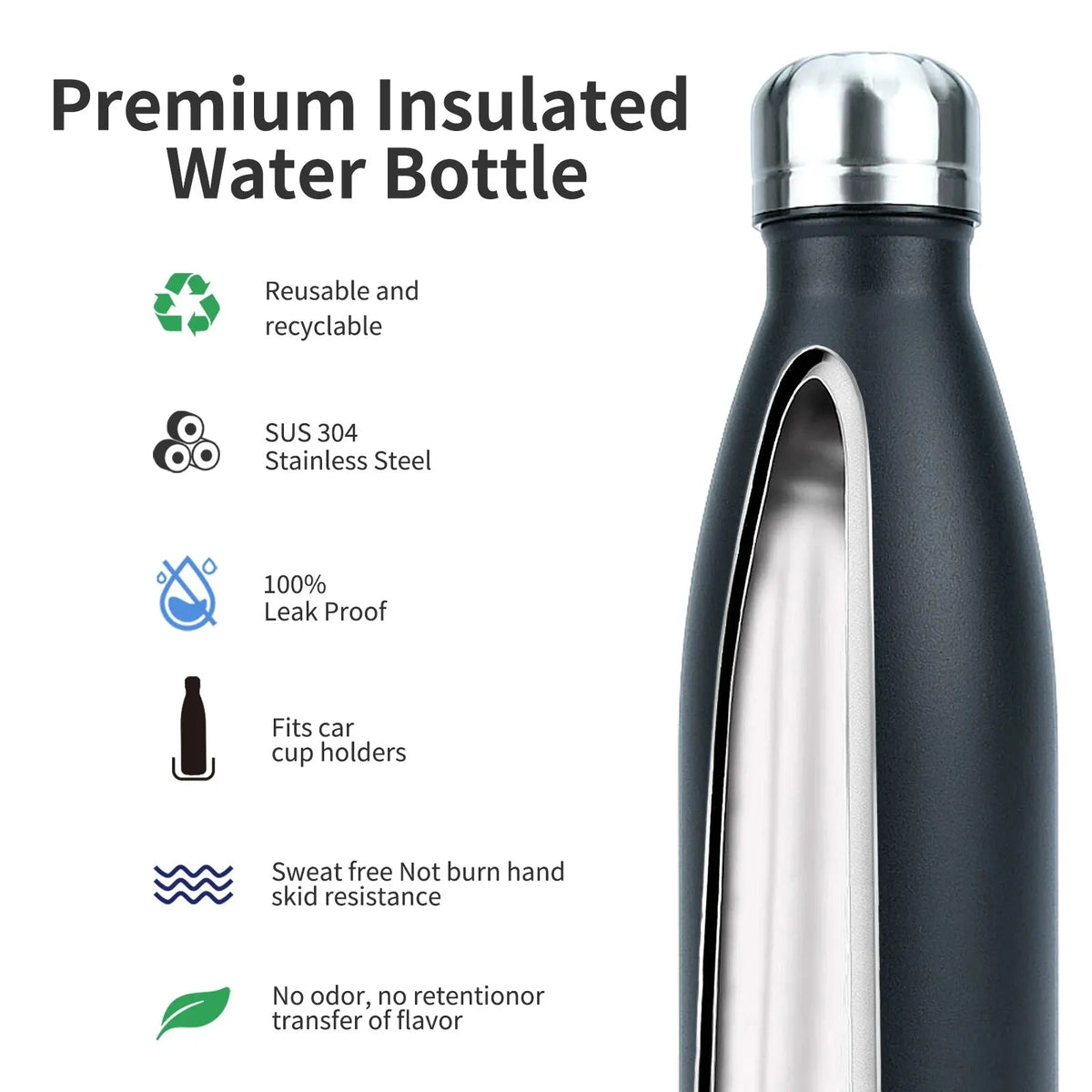 Stainless2026 Edition Steel Water Bottle Insulated Vacuum Flask Double Wall Thermal Cup Keeps Drinks Cold And Hot Summer Travel