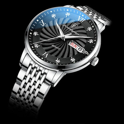 Wristwatch Quartz Stainless Steel Luminous Date Week