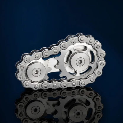 Spinner Fidget Metal Chain Gear EDC Rainbow Focus Toy