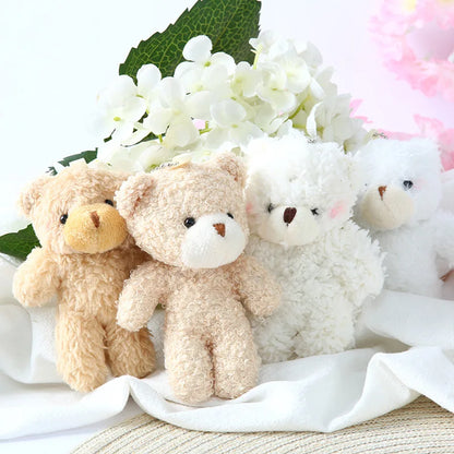 Cute 12cm Plush Rabbit Keychain Doll - Plush Stuffed Animal Keychain Gift for Girls in Blush Pink