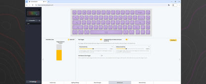 Mechanical Keyboard 68-Key Hall Effect RGB Wired Travel-Friendly