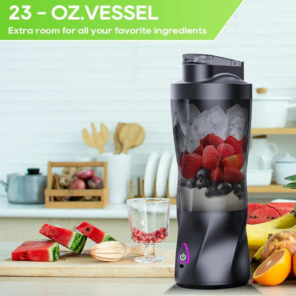 Travel-Friendly Juicer USB Battery-Powered 700ml Smoothie Blender Cup Outdoor Travel Summer 2026 On The Go