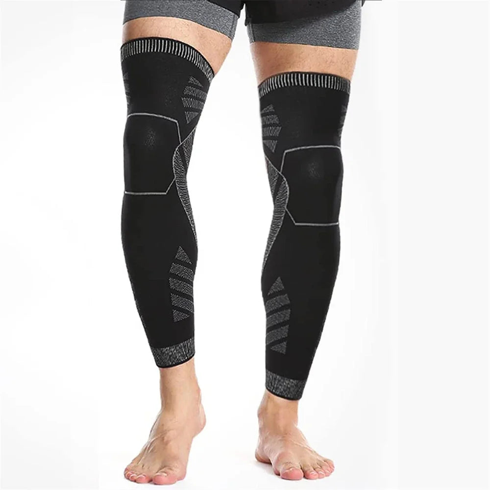 Pair 2026 – Full Leg Compression Sleeve Long Knee Support for Cycling Hiking Basketball