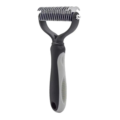 Pet Grooming Maintenance Deshedding Brush for Dogs & Cats - Fur Remover & Knot Cutter Comb
