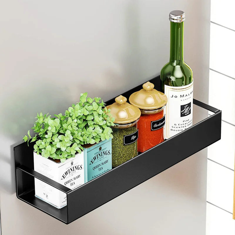 Refrigerator Magnetic Shelf Organizer Rack Space Saving