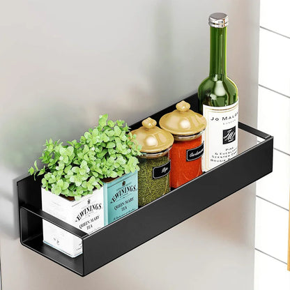Refrigerator Magnetic Shelf Organizer Rack Space Saving
