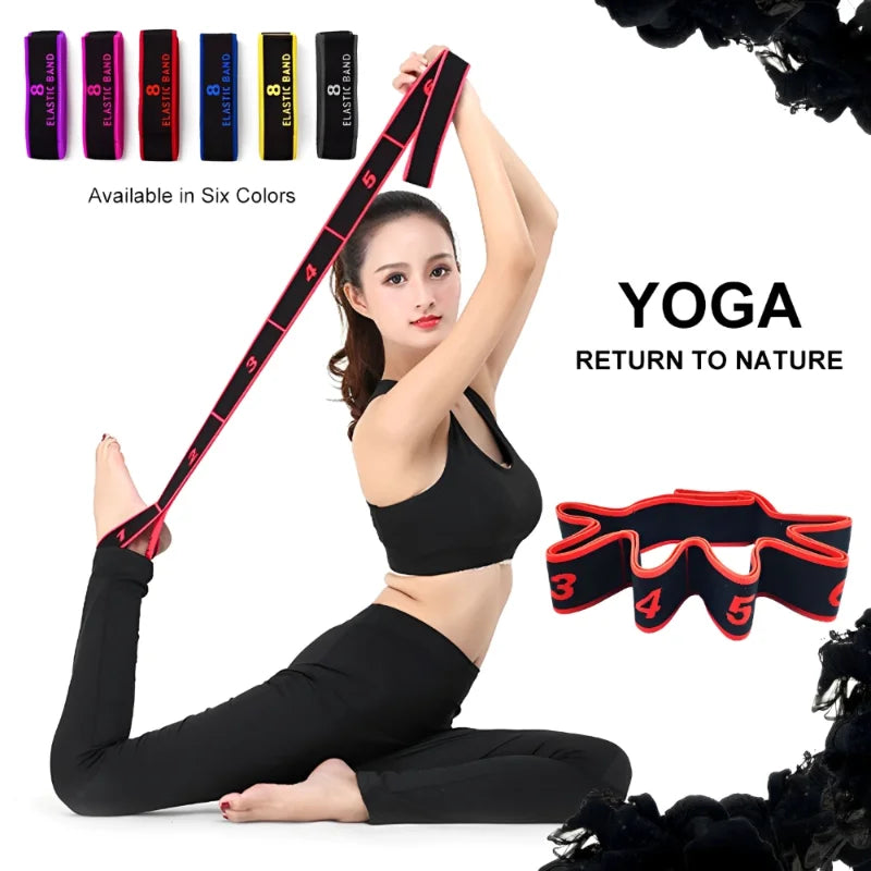 Resistance Elastic Band - Dance Yoga Stretching Belt for Pilates Fitness Equipment