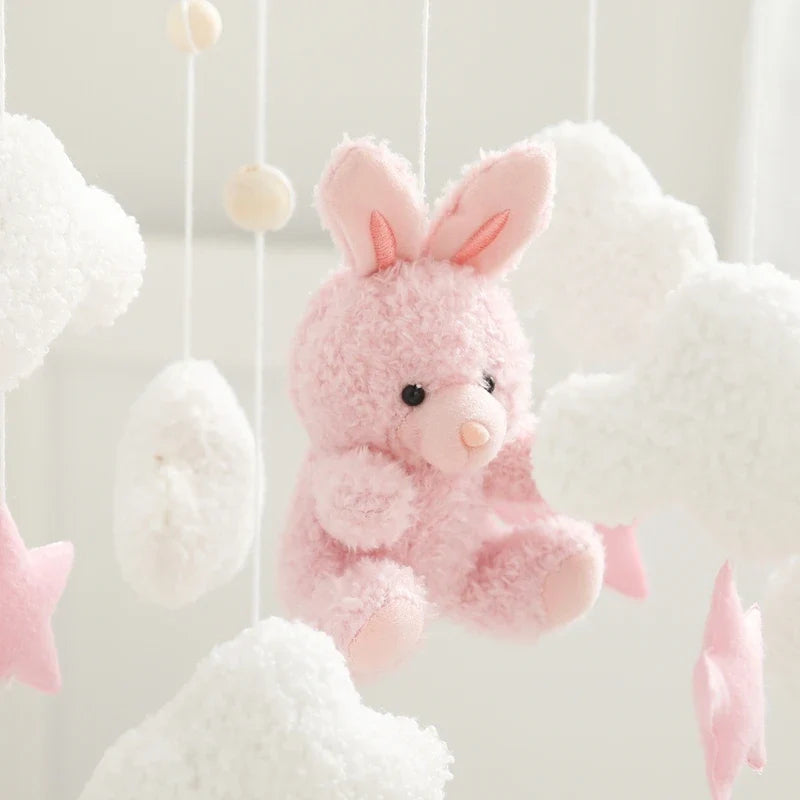Crib Baby Mobile Wooden Nursery Newborn Sensory Toys