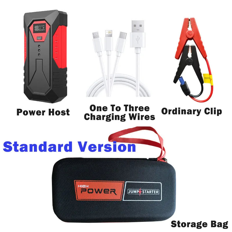 Jump Car Starter Power Bank 18000mAh 1200A Peak Emergency Booster for 12V Vehicles Fall 2025 Road Trip Safety