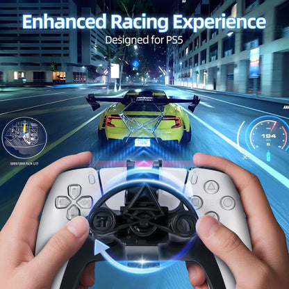 Controller PS5 Mini Steering Wheel Racing Gamepad Accessory 360 Degree Rotation Enhanced Gameplay Summer 2026 Gift