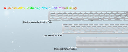 Mechanical Keyboard 68-Key Hall Effect RGB Wired Travel-Friendly