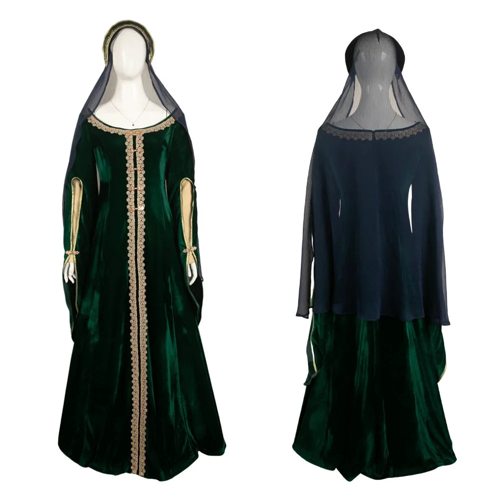 Cosplay Alicent Dress Medieval Fantasy Gown Halloween