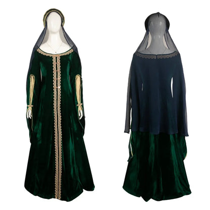 Cosplay Alicent Dress Medieval Fantasy Gown Halloween