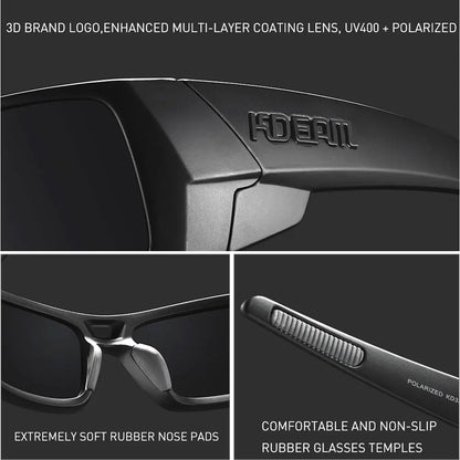 Sunglasses Photochromic All-Black Frame Fishing Sunglasses Summer 2026 Night Driving Comfort Case Included