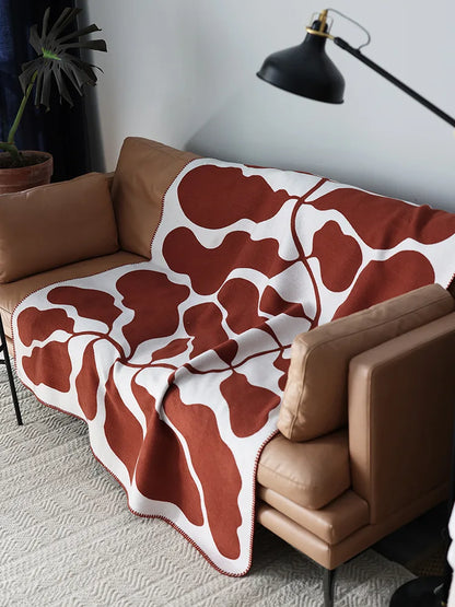 Plush Deluxe Sofa Bedspread Scandinavian Patterned Shawl Household Decor 2026 – Jacquard Imitation Cashmere Throw Blanket