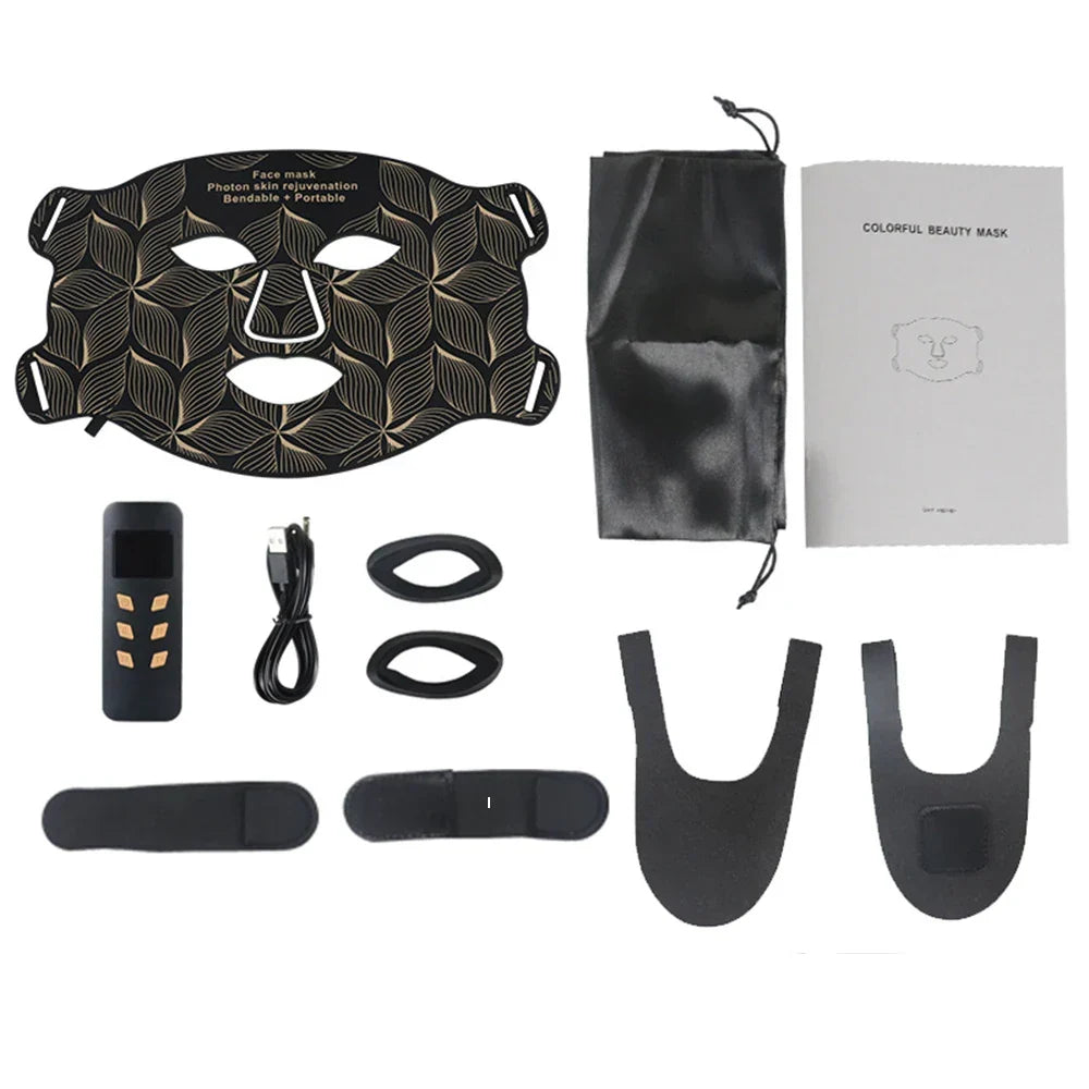 Facial2026 Edition LED Mask With Neck Red Light Infrared Therapy For Anti Aging Skin Rejuvenation Holiday Gifts