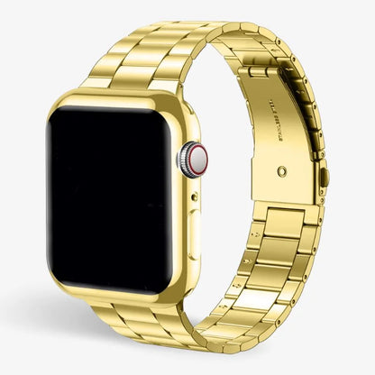 Steel Stainless Watch Band With Protective Case Secure Fit