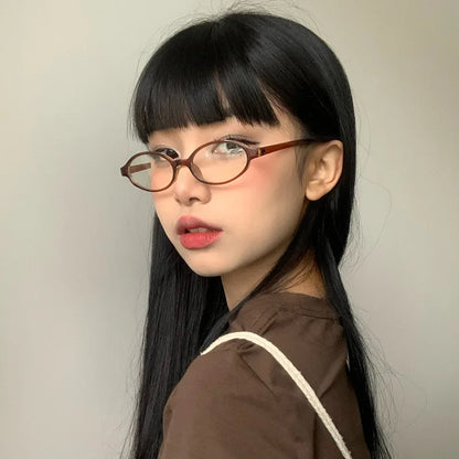 Stilvolle Damen Brille mit rechteckigem Rahmen – retro Design, anti-blaues Licht, für Büro und Alltag 4