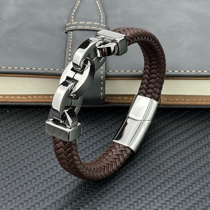 Strapazierfähiges Herren Lederarmband – Vintage Design, hochwertiges Leder, für jeden Anlass 0